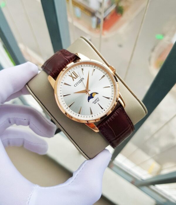 Hình ảnh đồng hồ Nam Citizen AK5003-05A Pin (Quartz) - Tròn - Dây Da chính hãng