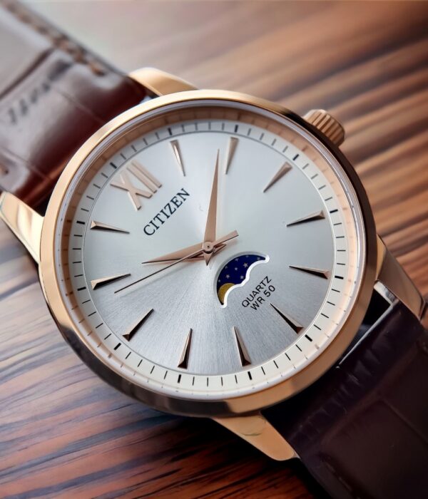 Hình ảnh đồng hồ Nam Citizen AK5003-05A Pin (Quartz) - Tròn - Dây Da chính hãng