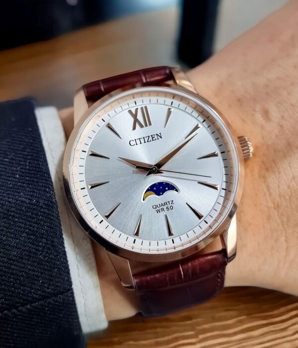 Hình ảnh đồng hồ Nam Citizen AK5003-05A Pin (Quartz) - Tròn - Dây Da chính hãng