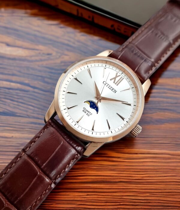 Hình ảnh đồng hồ Nam Citizen AK5003-05A Pin (Quartz) - Tròn - Dây Da chính hãng