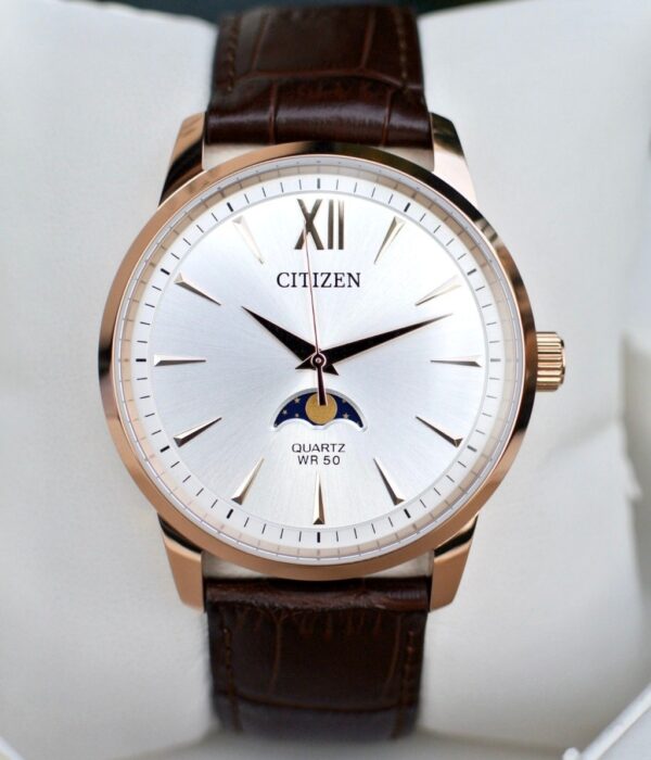 Hình ảnh đồng hồ Nam Citizen AK5003-05A Pin (Quartz) - Tròn - Dây Da chính hãng