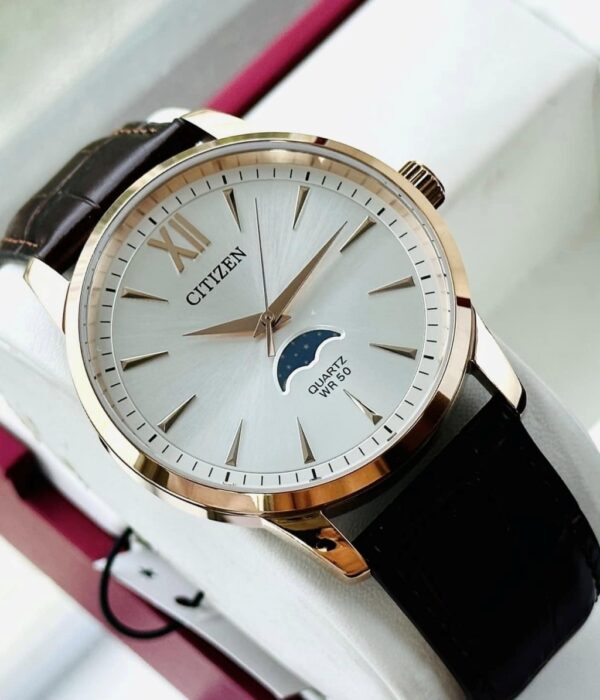 Hình ảnh đồng hồ Nam Citizen AK5003-05A Pin (Quartz) - Tròn - Dây Da chính hãng