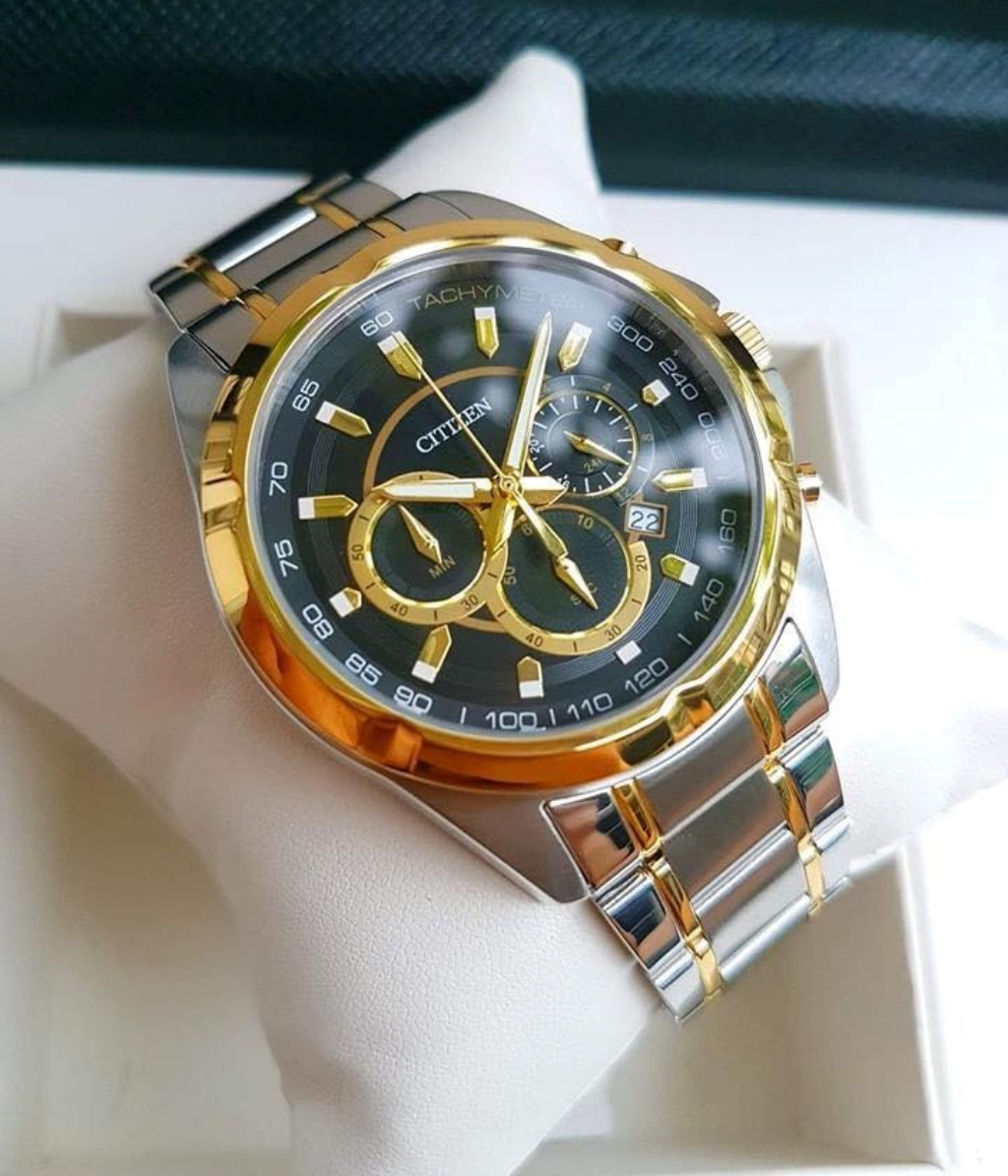 Hình ảnh đồng hồ Nam Citizen AN8044-53E Pin (Quartz) - Tròn - Dây Inox (Thép Không Gỉ) chính hãng