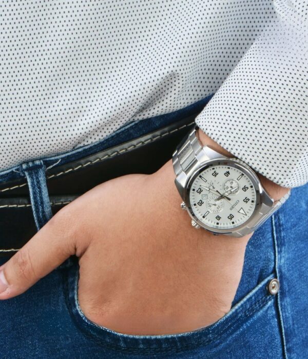 Hình ảnh đồng hồ Nam Citizen AN8090-56A Pin (Quartz) - Tròn - Dây Inox (Thép Không Gỉ) chính hãng
