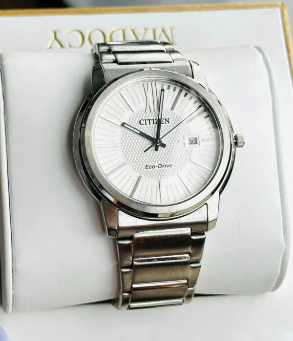 Hình ảnh đồng hồ Nam Citizen AW1210-58A Eco-Drive (Năng lượng ánh sáng) - Tròn - Dây Inox (Thép Không Gỉ) chính hãng