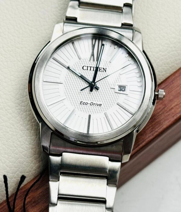 Hình ảnh đồng hồ Nam Citizen AW1210-58A Eco-Drive (Năng lượng ánh sáng) - Tròn - Dây Inox (Thép Không Gỉ) chính hãng