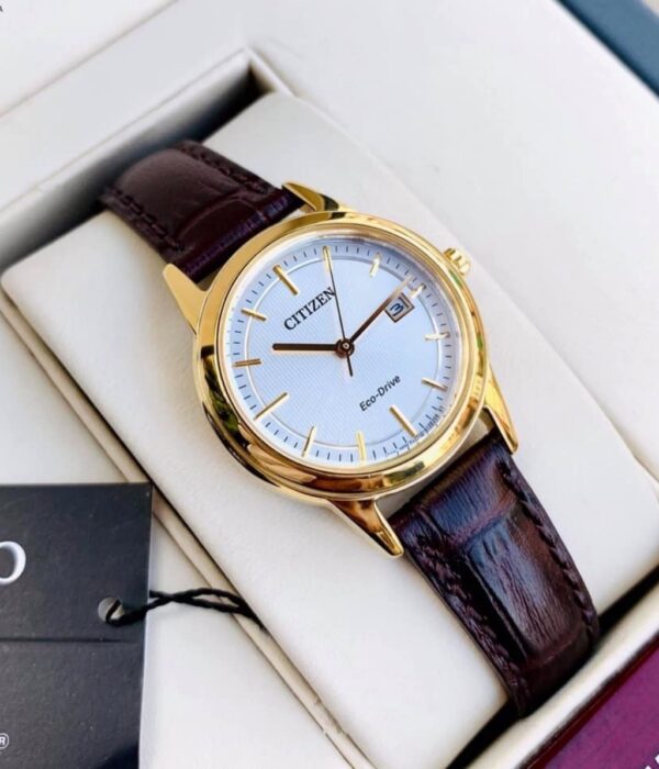 Hình ảnh đồng hồ Nam Citizen AW1233-01A Eco-Drive (Năng lượng ánh sáng) - Tròn - Dây Da chính hãng