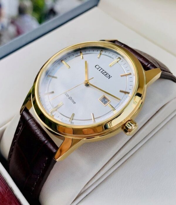 Hình ảnh đồng hồ Nam Citizen AW1233-01A Eco-Drive (Năng lượng ánh sáng) - Tròn - Dây Da chính hãng