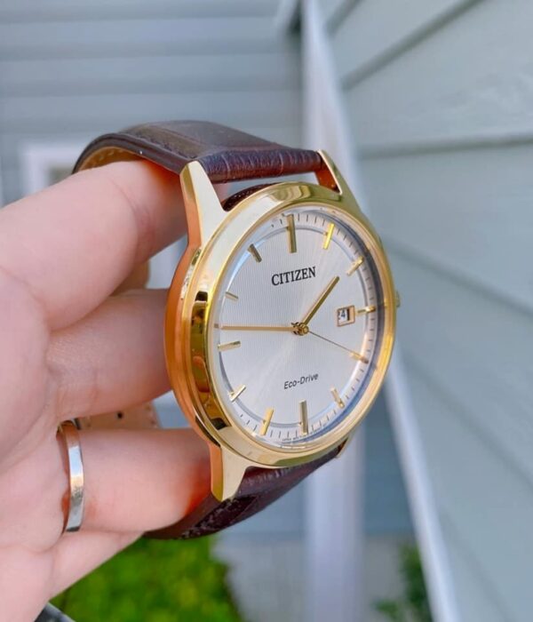 Hình ảnh đồng hồ Nam Citizen AW1233-01A Eco-Drive (Năng lượng ánh sáng) - Tròn - Dây Da chính hãng