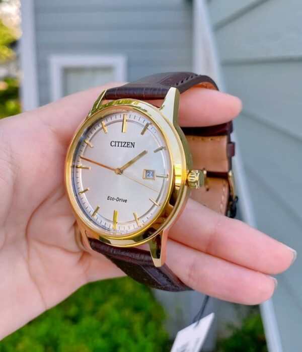 Hình ảnh đồng hồ Nam Citizen AW1233-01A Eco-Drive (Năng lượng ánh sáng) - Tròn - Dây Da chính hãng