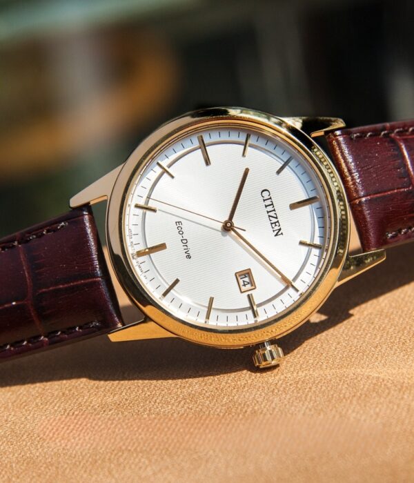 Hình ảnh đồng hồ Nam Citizen AW1233-01A Eco-Drive (Năng lượng ánh sáng) - Tròn - Dây Da chính hãng