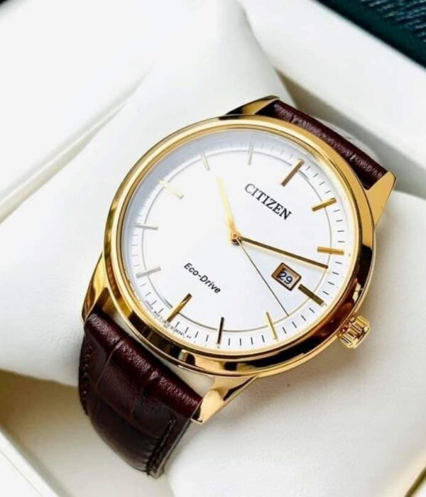 Hình ảnh đồng hồ Nam Citizen AW1233-01A Eco-Drive (Năng lượng ánh sáng) - Tròn - Dây Da chính hãng