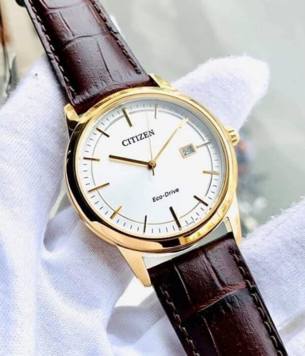 Hình ảnh đồng hồ Nam Citizen AW1233-01A Eco-Drive (Năng lượng ánh sáng) - Tròn - Dây Da chính hãng