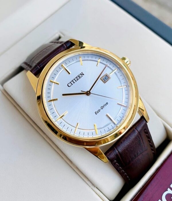 Hình ảnh đồng hồ Nam Citizen AW1233-01A Eco-Drive (Năng lượng ánh sáng) - Tròn - Dây Da chính hãng