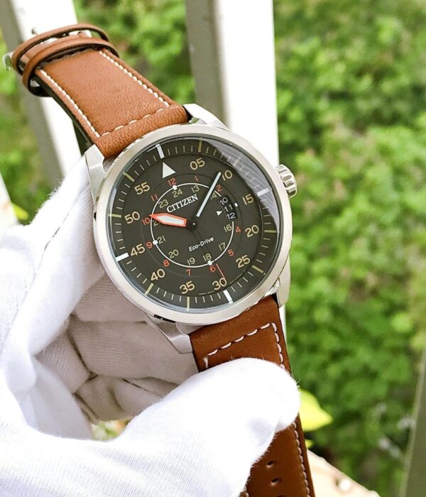 Hình ảnh đồng hồ Nam Citizen AW1360-12H Eco-Drive (Năng lượng ánh sáng) - Tròn - Dây Da chính hãng