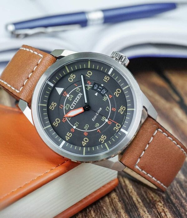 Hình ảnh đồng hồ Nam Citizen AW1360-12H Eco-Drive (Năng lượng ánh sáng) - Tròn - Dây Da chính hãng