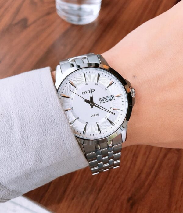 Hình ảnh đồng hồ Nam Citizen BF2011-51A Pin (Quartz) - Tròn - Dây Inox (Thép Không Gỉ) chính hãng