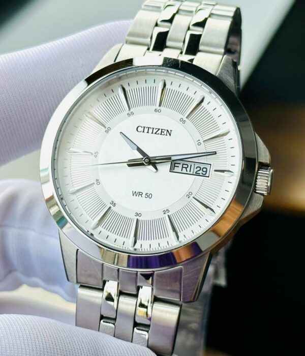 Hình ảnh đồng hồ Nam Citizen BF2011-51A Pin (Quartz) - Tròn - Dây Inox (Thép Không Gỉ) chính hãng