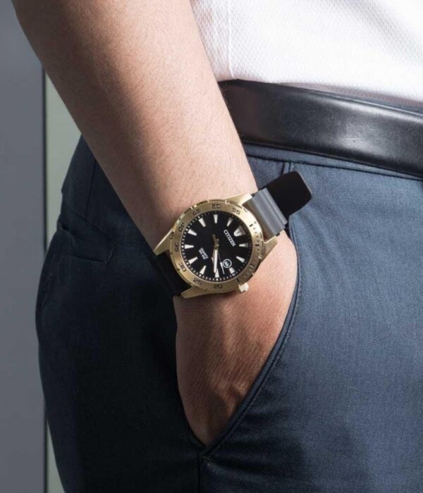 Hình ảnh đồng hồ Nam Citizen BI1043-01E Pin (Quartz) - Tròn - Dây Cao Su (Nhựa) chính hãng