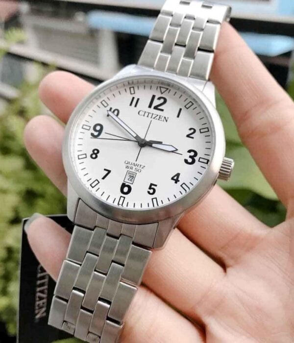 Hình ảnh đồng hồ Nam Citizen BI1050-81B Pin (Quartz) - Tròn - Dây Inox (Thép Không Gỉ) chính hãng