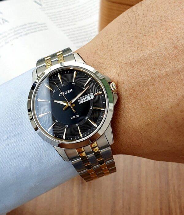 Hình ảnh đồng hồ Nam Citizen BF2018-52A Pin (Quartz) - Tròn - Dây Inox (Thép Không Gỉ) chính hãng