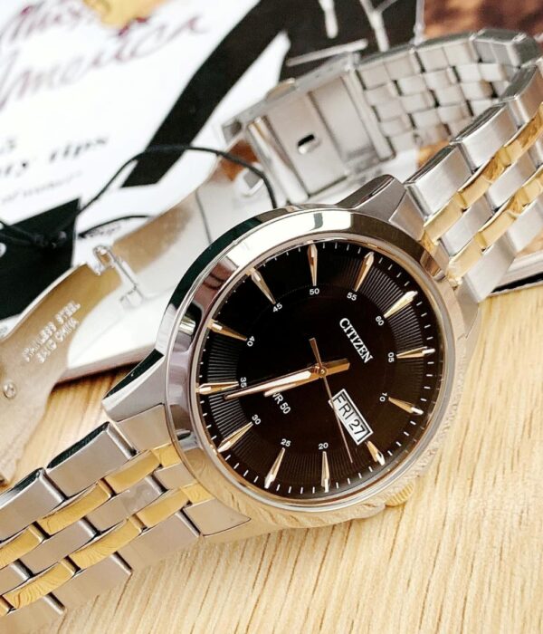Hình ảnh đồng hồ Nam Citizen BF2018-52A Pin (Quartz) - Tròn - Dây Inox (Thép Không Gỉ) chính hãng