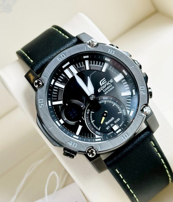 Hình ảnh đồng hồ Nam Casio ECB-20CL-1ADF Pin (Quartz) - Tròn - Dây Da chính hãng