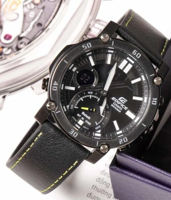 Hình ảnh đồng hồ Nam Casio ECB-20CL-1ADF Pin (Quartz) - Tròn - Dây Da chính hãng