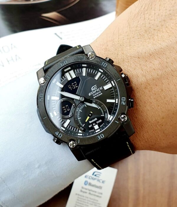 Hình ảnh đồng hồ Nam Casio ECB-20CL-1ADF Pin (Quartz) - Tròn - Dây Da chính hãng