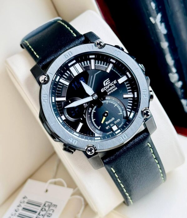 Hình ảnh đồng hồ Nam Casio ECB-20CL-1ADF Pin (Quartz) - Tròn - Dây Da chính hãng