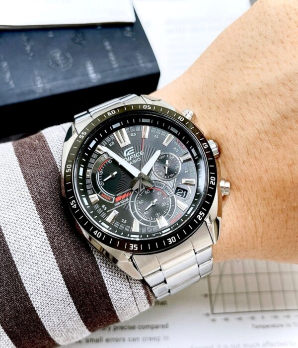 Hình ảnh đồng hồ Nam Casio EFR-570DB-1AVUDF Pin (Quartz) - Tròn - Dây Inox (Thép Không Gỉ) chính hãng