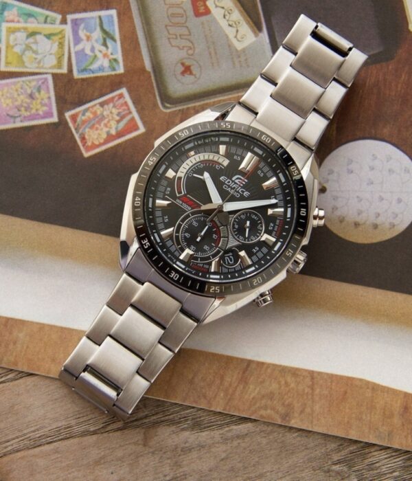 Hình ảnh đồng hồ Nam Casio EFR-570DB-1AVUDF Pin (Quartz) - Tròn - Dây Inox (Thép Không Gỉ) chính hãng