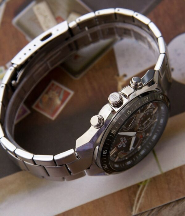 Hình ảnh đồng hồ Nam Casio EFR-570DB-1AVUDF Pin (Quartz) - Tròn - Dây Inox (Thép Không Gỉ) chính hãng