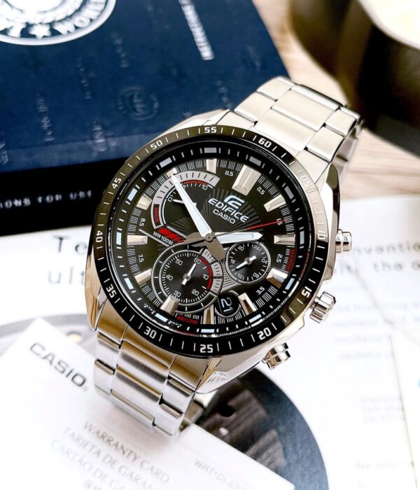 Hình ảnh đồng hồ Nam Casio EFR-570DB-1AVUDF Pin (Quartz) - Tròn - Dây Inox (Thép Không Gỉ) chính hãng