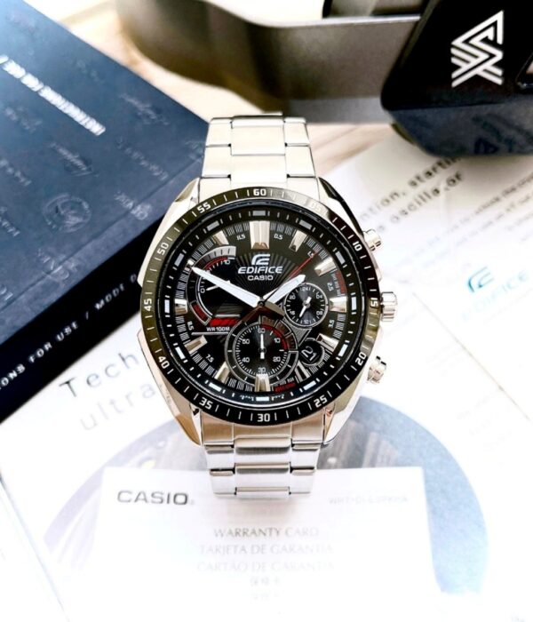 Hình ảnh đồng hồ Nam Casio EFR-570DB-1AVUDF Pin (Quartz) - Tròn - Dây Inox (Thép Không Gỉ) chính hãng