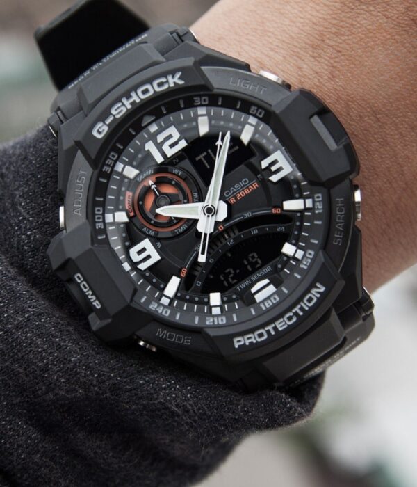 Hình ảnh đồng hồ Nam Casio GA-1000-1ADR Pin (Quartz) - Tròn - Dây Cao Su (Nhựa) chính hãng