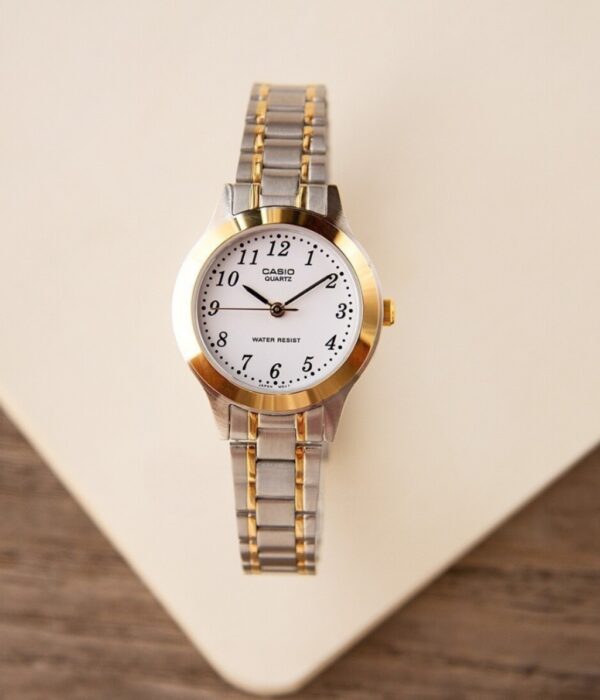 Hình ảnh đồng hồ Nữ Casio LTP-1128G-7BRDF Pin (Quartz) - Tròn - Dây Inox (Thép Không Gỉ) chính hãng