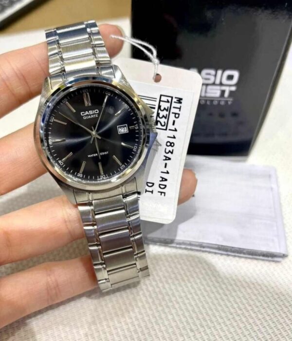 Hình ảnh đồng hồ Nam Casio MTP-1183A-1ADF Pin (Quartz) - Tròn - Dây Inox (Thép Không Gỉ) chính hãng