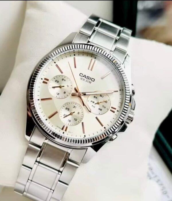Hình ảnh đồng hồ Nam Casio MTP-1375D-7A2VDF Pin (Quartz) - Tròn - Dây Inox (Thép Không Gỉ) chính hãng