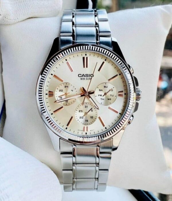 Hình ảnh đồng hồ Nam Casio MTP-1375D-7A2VDF Pin (Quartz) - Tròn - Dây Inox (Thép Không Gỉ) chính hãng