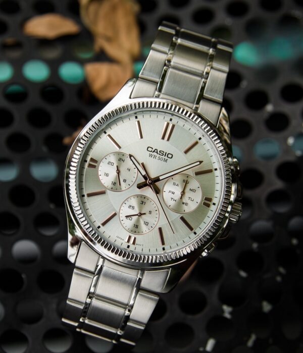 Hình ảnh đồng hồ Nam Casio MTP-1375D-7A2VDF Pin (Quartz) - Tròn - Dây Inox (Thép Không Gỉ) chính hãng