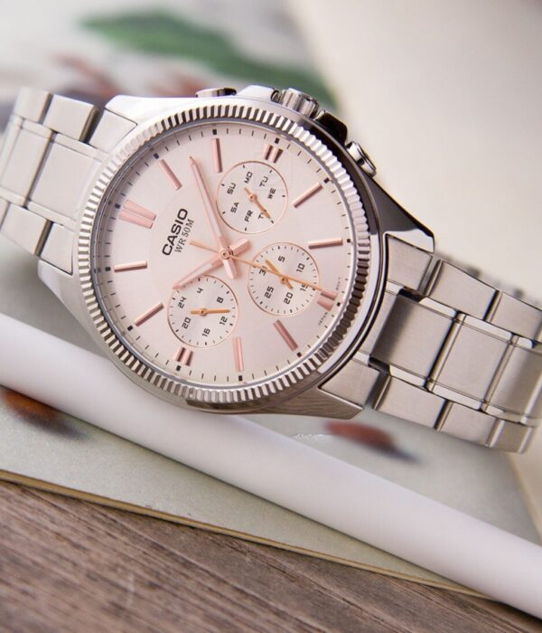Hình ảnh đồng hồ Nam Casio MTP-1375D-7A2VDF Pin (Quartz) - Tròn - Dây Inox (Thép Không Gỉ) chính hãng