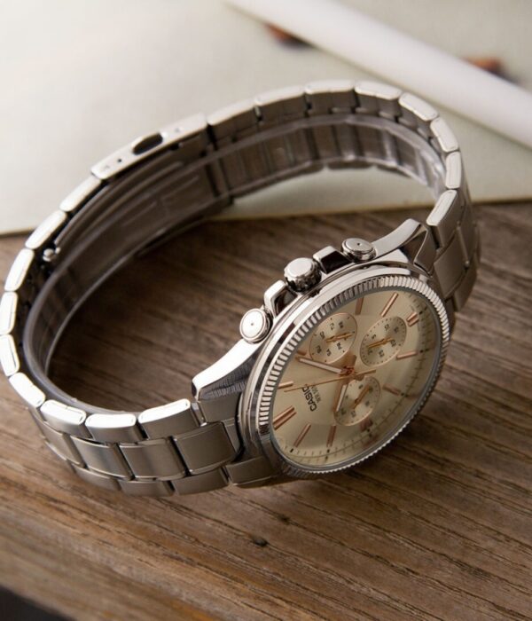 Hình ảnh đồng hồ Nam Casio MTP-1375D-7A2VDF Pin (Quartz) - Tròn - Dây Inox (Thép Không Gỉ) chính hãng