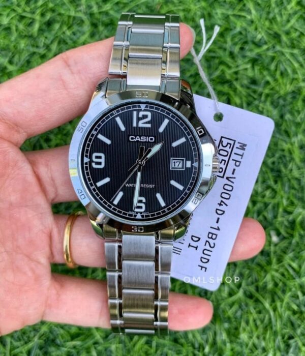 Hình ảnh đồng hồ Nam Casio MTP-V004D-1B2UDF Pin (Quartz) - Tròn - Dây Inox (Thép Không Gỉ) chính hãng