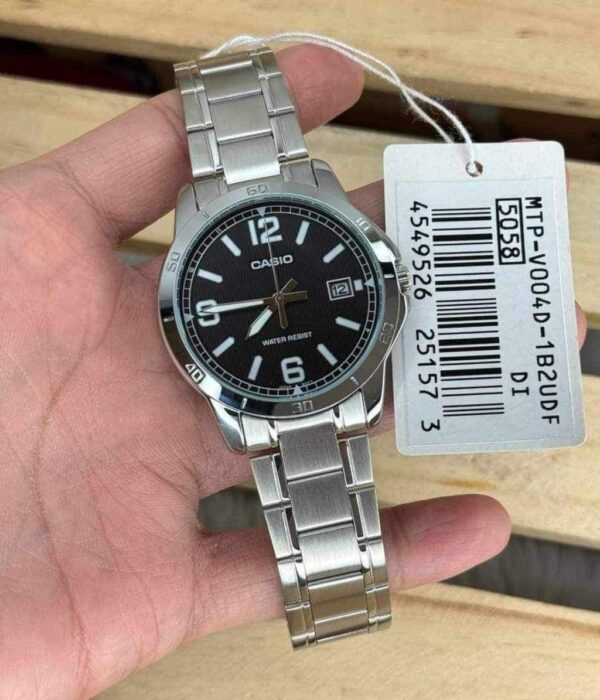 Hình ảnh đồng hồ Nam Casio MTP-V004D-1B2UDF Pin (Quartz) - Tròn - Dây Inox (Thép Không Gỉ) chính hãng
