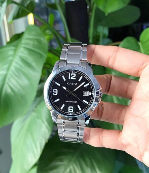 Hình ảnh đồng hồ Nam Casio MTP-V004D-1B2UDF Pin (Quartz) - Tròn - Dây Inox (Thép Không Gỉ) chính hãng