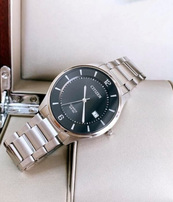 Hình ảnh đồng hồ Nam Citizen BD0041-89E Pin (Quartz) - Tròn - Dây Inox (Thép Không Gỉ) chính hãng