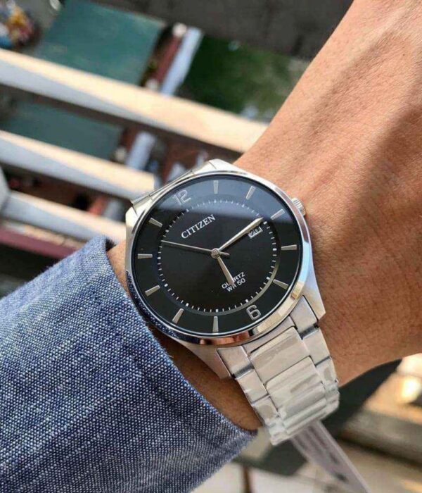 Hình ảnh đồng hồ Nam Citizen BD0041-89E Pin (Quartz) - Tròn - Dây Inox (Thép Không Gỉ) chính hãng