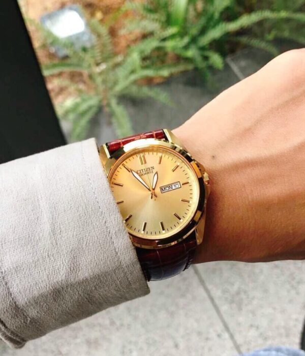 Hình ảnh đồng hồ Nam Citizen BF0582-01P Pin (Quartz) - Tròn - Dây Da chính hãng