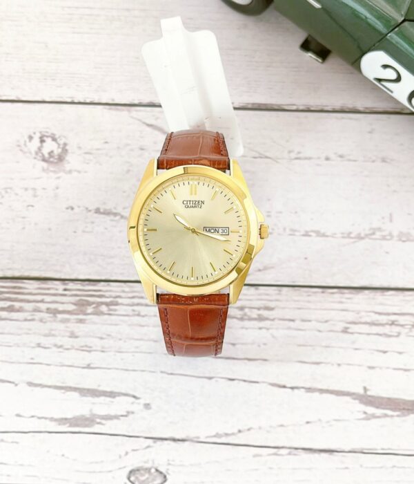 Hình ảnh đồng hồ Nam Citizen BF0582-01P Pin (Quartz) - Tròn - Dây Da chính hãng